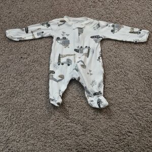 Carter's Construction Vehicle Print Footie